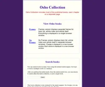Oshosearch.net(Osho Collection) Screenshot