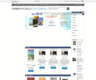 Oshoworldgalleria.com(Osho online store) Screenshot