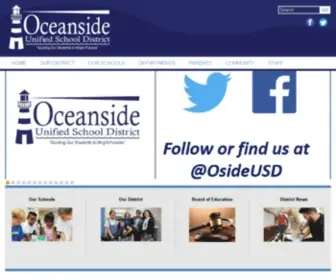Oside.us(Oceanside Unified School District) Screenshot