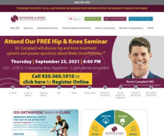 Osifv.com(Wisconsin Orthopedic) Screenshot