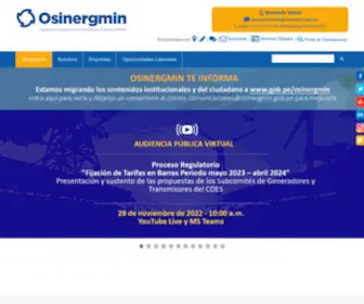 Osinergmin.gob.pe(Organismo) Screenshot