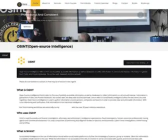 Osint.co.za(Open Source Intelligence in South Africa) Screenshot