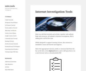 Osint.tools(Cyber & Internet Investigation) Screenshot