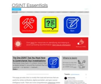 Osintessentials.com(OSINT Essentials) Screenshot