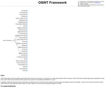 Osintframework.com(OSINT Framework) Screenshot