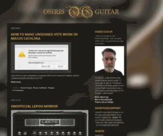 Osirisguitar.com(OSIRIS GUITAR) Screenshot
