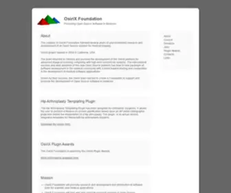 Osirixfoundation.com(OsiriX Foundation) Screenshot