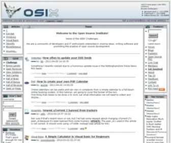 Osix.net(Open Source Institute) Screenshot