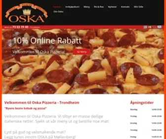Oska.no(Oska Pizzeria Pizza i Trondheim MÃ¸llenberg) Screenshot