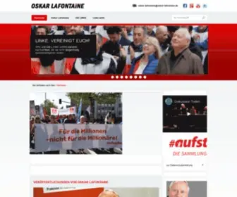 Oskar-Lafontaine.de(Oskar Lafontaine) Screenshot