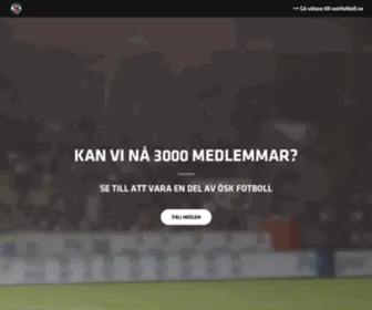 Oskfotboll.se(ÖSK) Screenshot