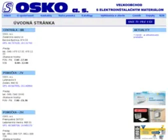 Osko.sk(Elektroinštalačný materiál) Screenshot