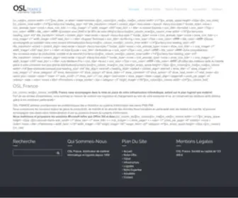 OSL-France.fr(L'alternative logicielle) Screenshot