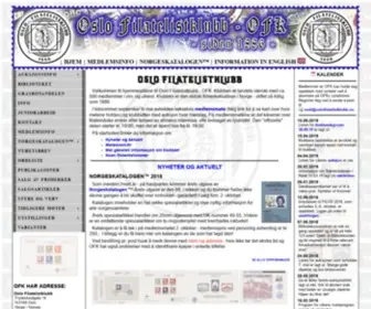 Oslofilatelistklubb.no(Førstedagsbrev) Screenshot