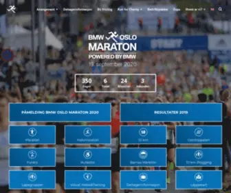 Oslomaraton.no(BMW Oslo Maraton) Screenshot