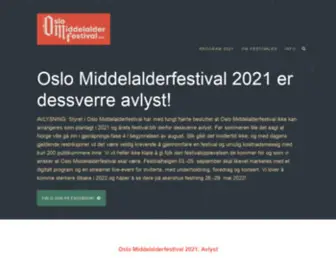 Oslomiddelalderfestival.org(Oslo Middelalderfestival) Screenshot