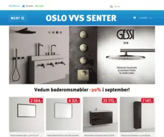 Oslovvssenter.no(OSLO VVS SENTER) Screenshot