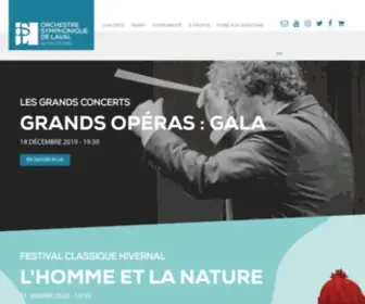 OSL.qc.ca(Orchestre symphonique de Laval) Screenshot