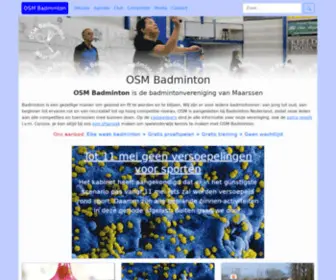 Osmbadminton.nl(OSM Badminton) Screenshot