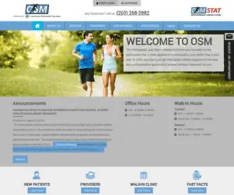 Osmcenter.com(Connecticut Orthopaedics) Screenshot