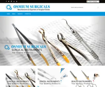 Osmiumsurgicals.com(Osmium Surgicals) Screenshot