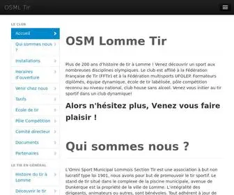 Osmltir.fr(Site officiel de l'OSM Lomme Tir) Screenshot