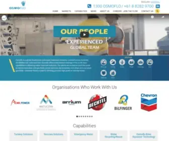 Osmoflo.com(Desalination and Water Treatment solutions) Screenshot