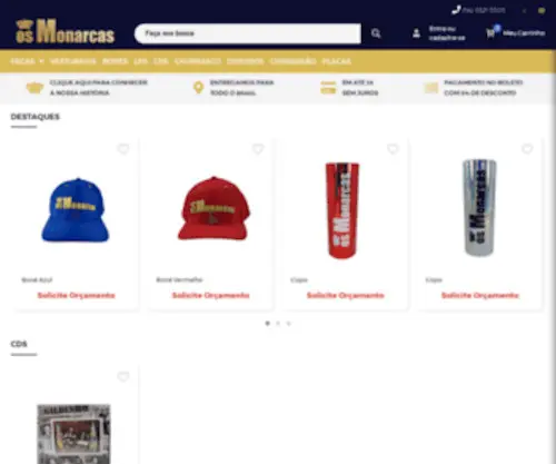 Osmonarcas.com.br(Os Monarcas) Screenshot