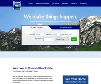Osmondrealestate.com(Utah Real Estate) Screenshot