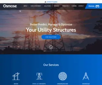 Osmose.com(Osmose Utilities Services) Screenshot