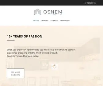 Osnemprojects.com.au(Osnem Projects) Screenshot