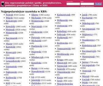 Osoby-KRS.pl(Baza osób z KRS) Screenshot
