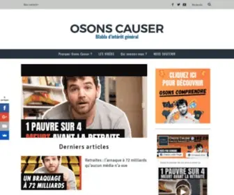 Osonscauser.com(Blabla d'intérêt général) Screenshot
