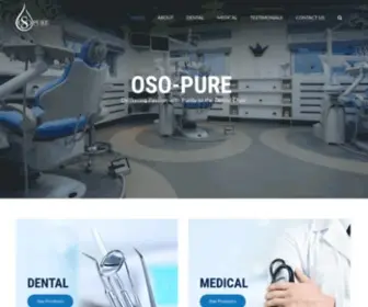 Osopure.com(Delivering Passion with Purity to the Dental Chair) Screenshot