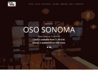 Ososonoma.com(Oso Sonoma) Screenshot