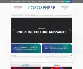Ososphere.org(L'Ososphère) Screenshot