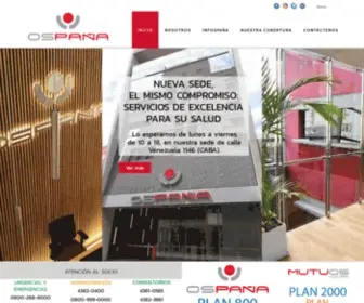 Ospana.com.ar(Ospaña) Screenshot