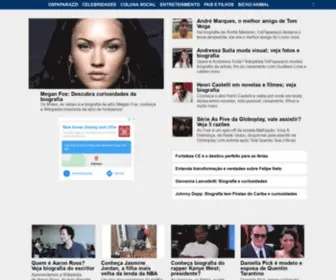 Ospaparazzi.com.br(Entretenimento, celebridades, música, filmes e muito mais) Screenshot