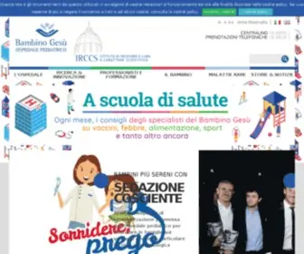 Ospedalebambinogesu.it(Ospedale Pediatrico Bambino Gesù) Screenshot
