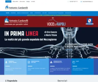 Ospedalecardarelli.it(Azienda ospedaliera di rilievo nazionale) Screenshot