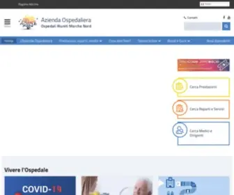 Ospedalimarchenord.it(Azienda Sanitaria Territoriale Pesaro Urbino) Screenshot