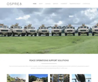 Osprea.com(Peacekeeping Operations Support Solutions) Screenshot