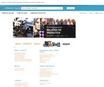 Osprecos.com.br(O site de comparação de preços de lojas on) Screenshot