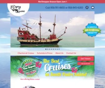 Ospreycruises.com(South Padre Island Cruises) Screenshot