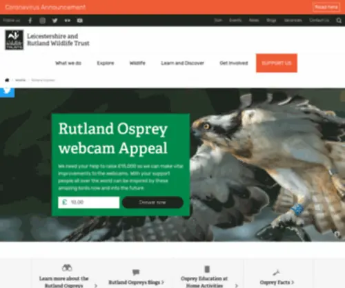 Ospreys.org.uk(Rutland Ospreys) Screenshot