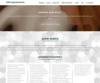 Osprogramadores.com(Programacao) Screenshot