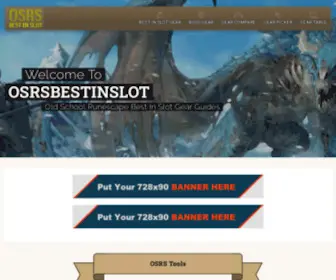 Osrsbestinslot.com(Old School Runescape Tools) Screenshot