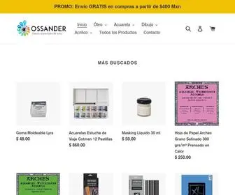 Ossander.com(Ossander ֍ Tienda Materiales de Arte) Screenshot