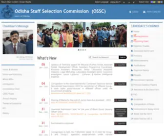 OSSC.gov.in(Odisha Staff Selection Commission) Screenshot