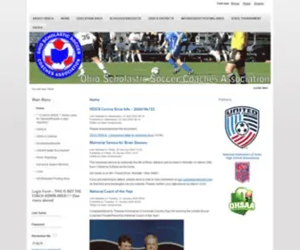 Ossca.org(Ohio Scholastic Soccer Coaches Association) Screenshot